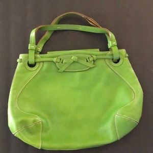 Kate Spade Vintage Tote Green Leather, Suede Inner